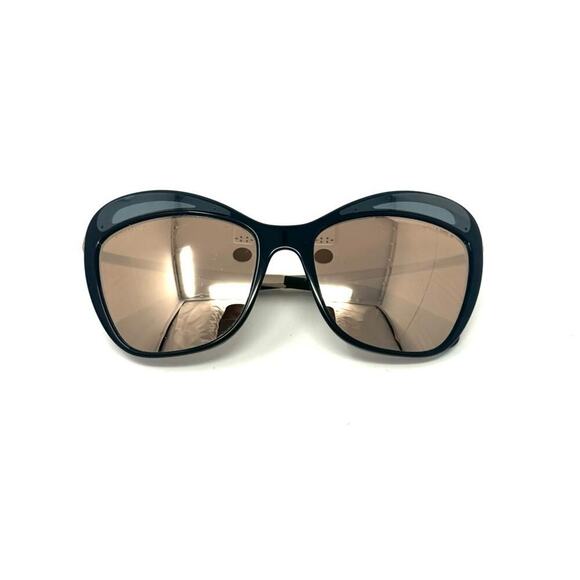Chanel Cat‑Eye Mirrored Sunglasses – Black Acetate, CC Logo Temples with Case - Picture 2 of 10